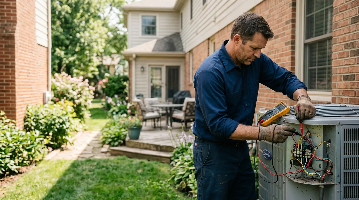 HVAC technician working near Belcher, KY
